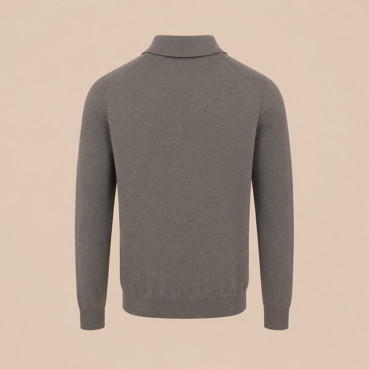 PAL ZILERI Silk Knit Polo -  Bronze