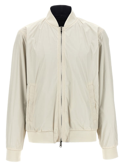Pal Zileri reversible zip up shell bomber jacket  navy/beige
