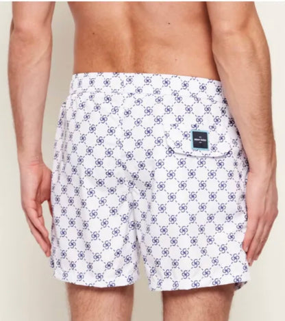Gran Sasso Swim Short - white / blue