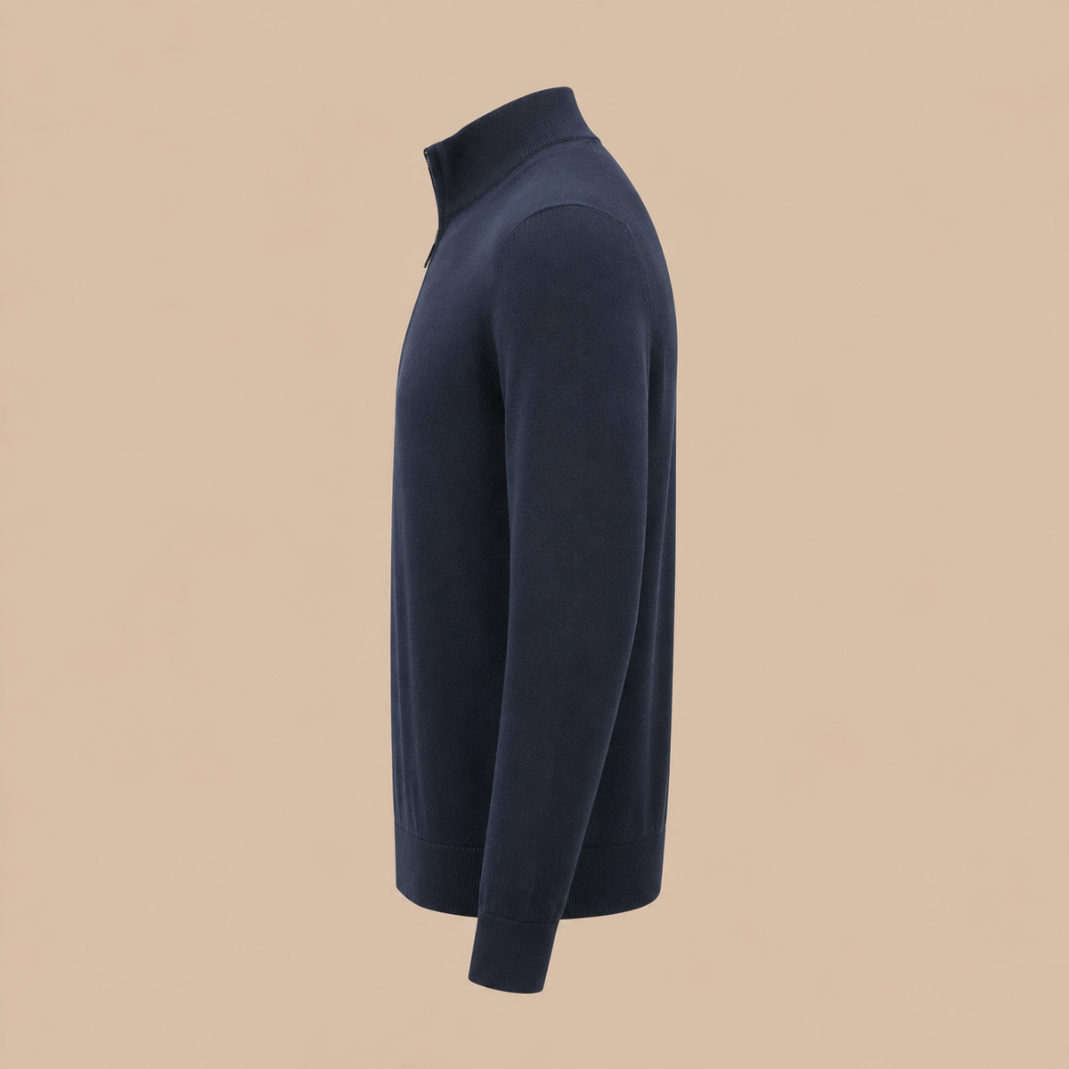 PAL ZILERI  Quarter Zip Knitwear - Navy