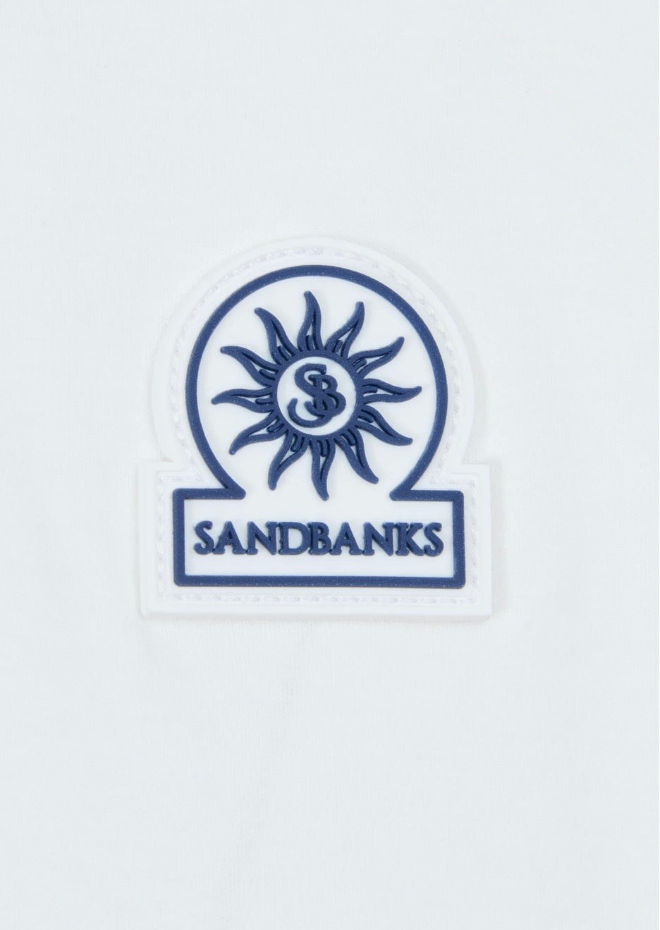 Sandbanks Badge Logo T - white
