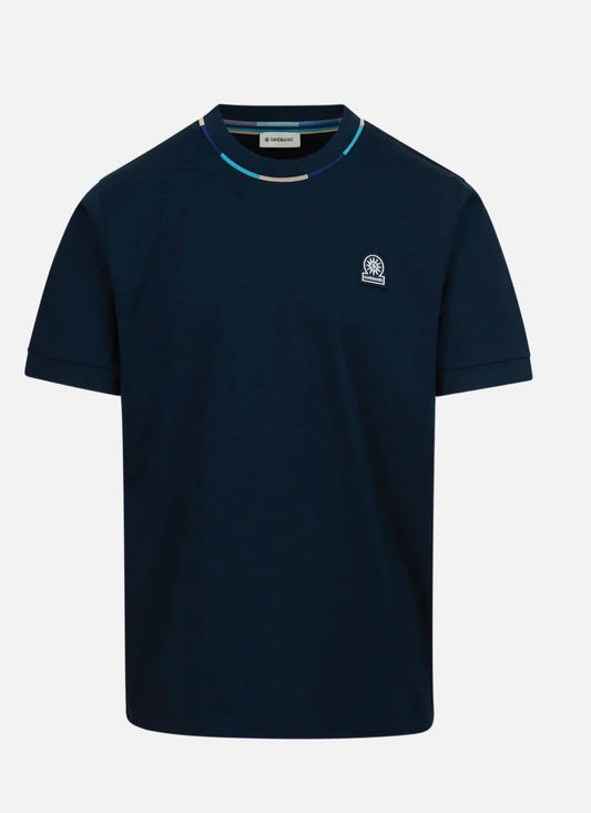 Sandbanks Badge Logo T - navy