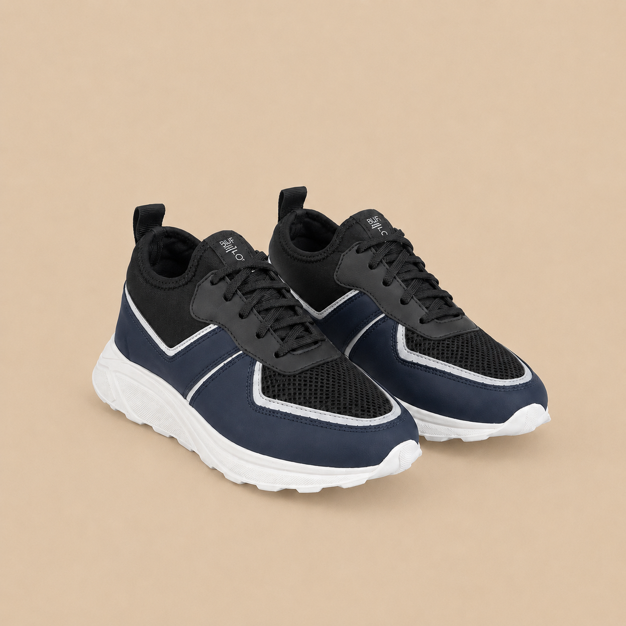 BULLETTO  Hybrid  Black - Navy Mesh Runner