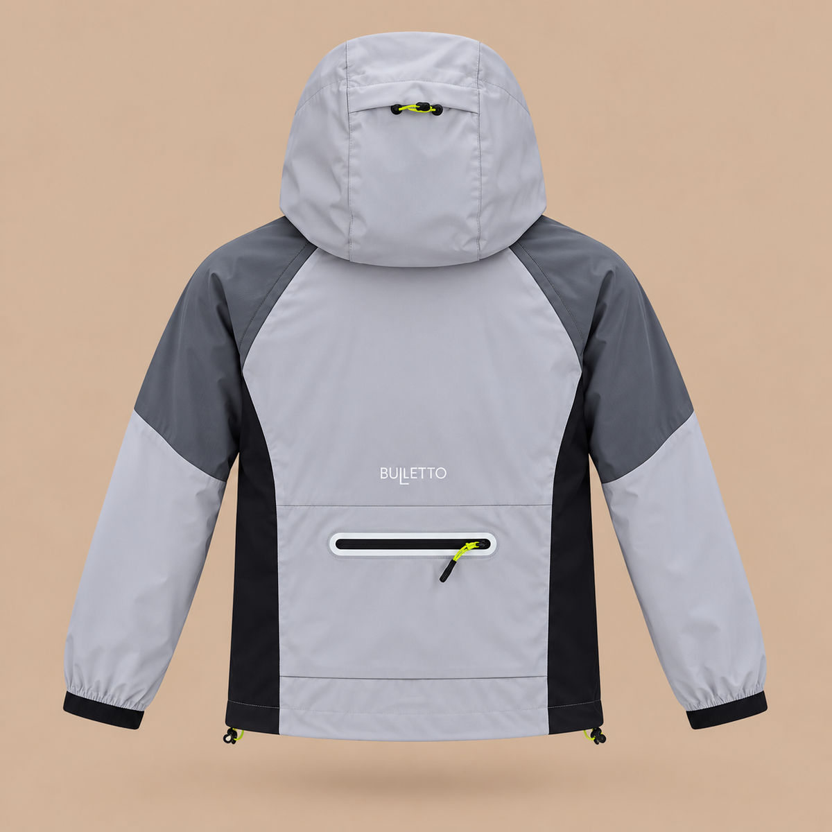 KIDS BULLETTO Tri Jacket - Grey / Black / SILVER.