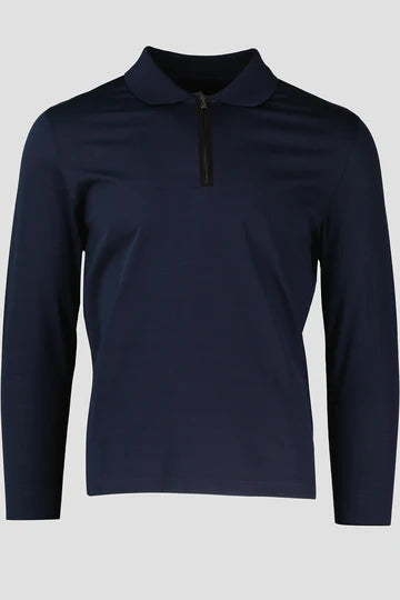 Pal zileri long sleeve polo (blue)