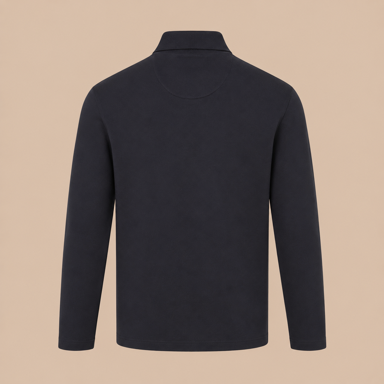 PAL ZILERI Long Sleeve Polo - Navy