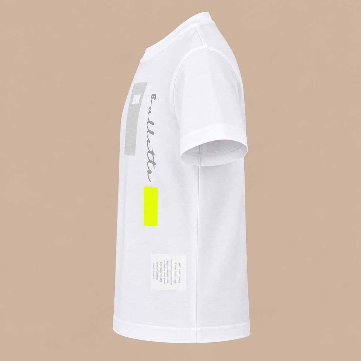 KIDS BULLETTO Logo Tee - White / Neon.