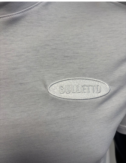 Bulletto embroided logo tee white