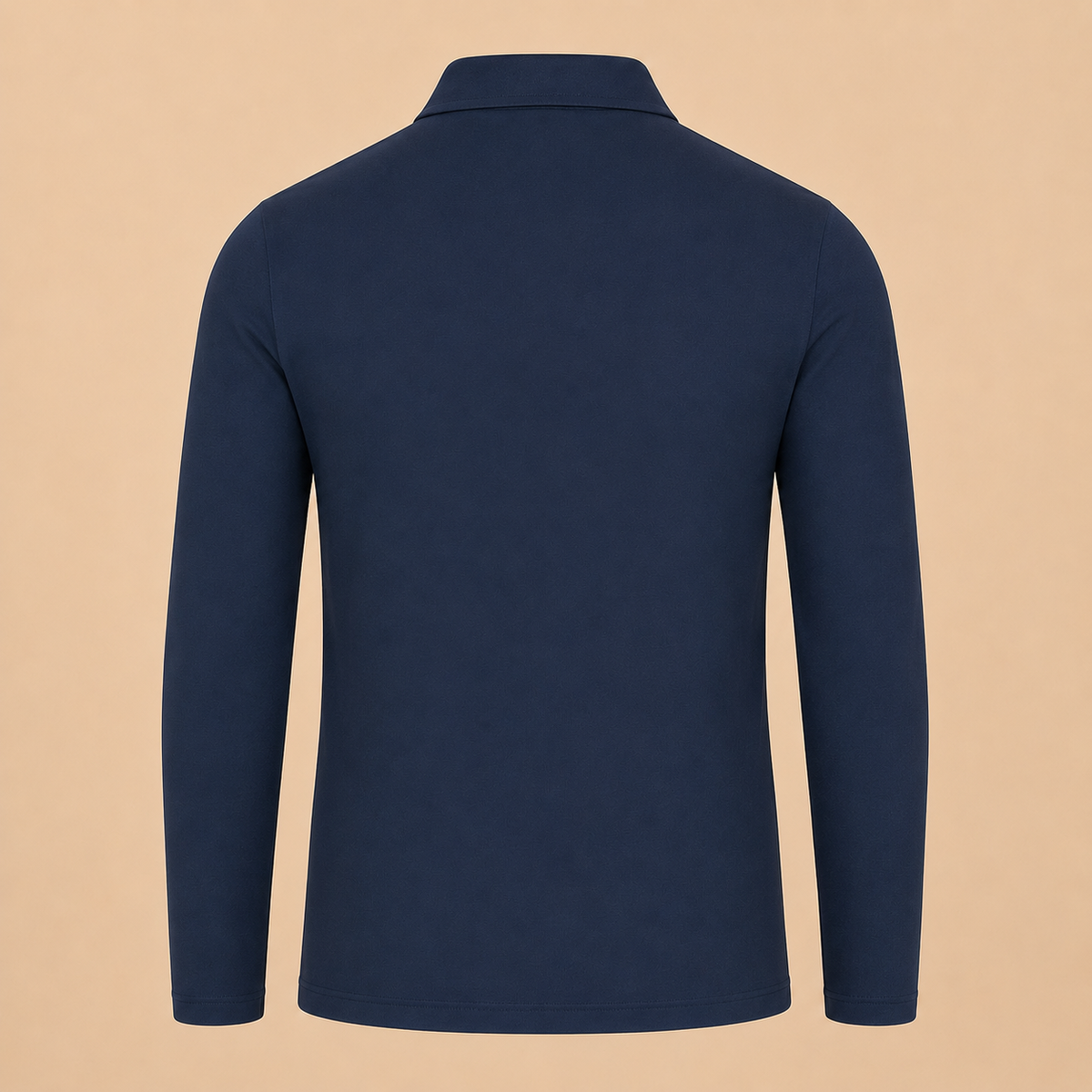 PAL ZILERI Long Sleeve Polo - Navy