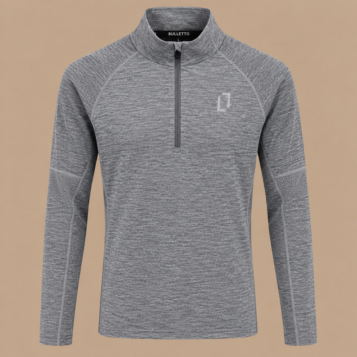 BULLETTO Formation 1/4 Zip - Light Grey