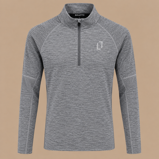 BULLETTO Formation 1/4 Zip - Light Grey