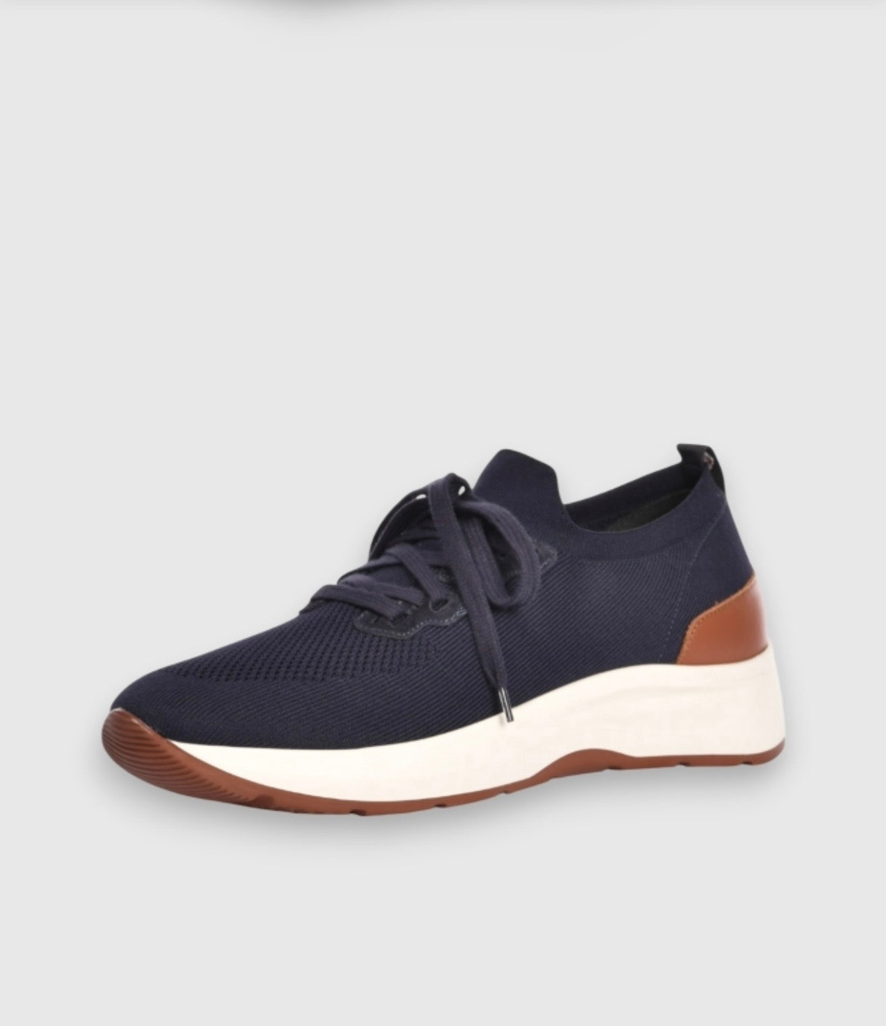 GRAN SASSO knit sneaker navy.