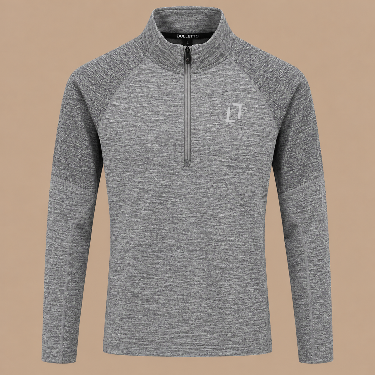 BULLETTO 1/4 Zip - Mid Grey.