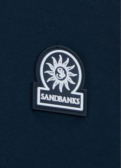Sandbanks Badge Logo T - navy