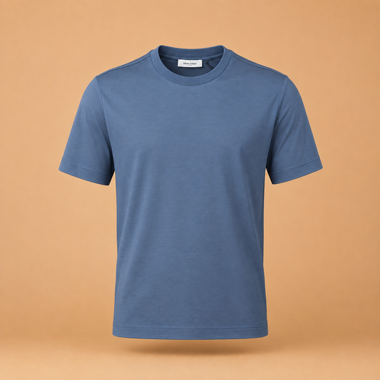 Gran Sasso Mercerized Cotton T - Cyan