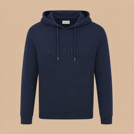 PAL ZILERI Logo Hoodie -Navy