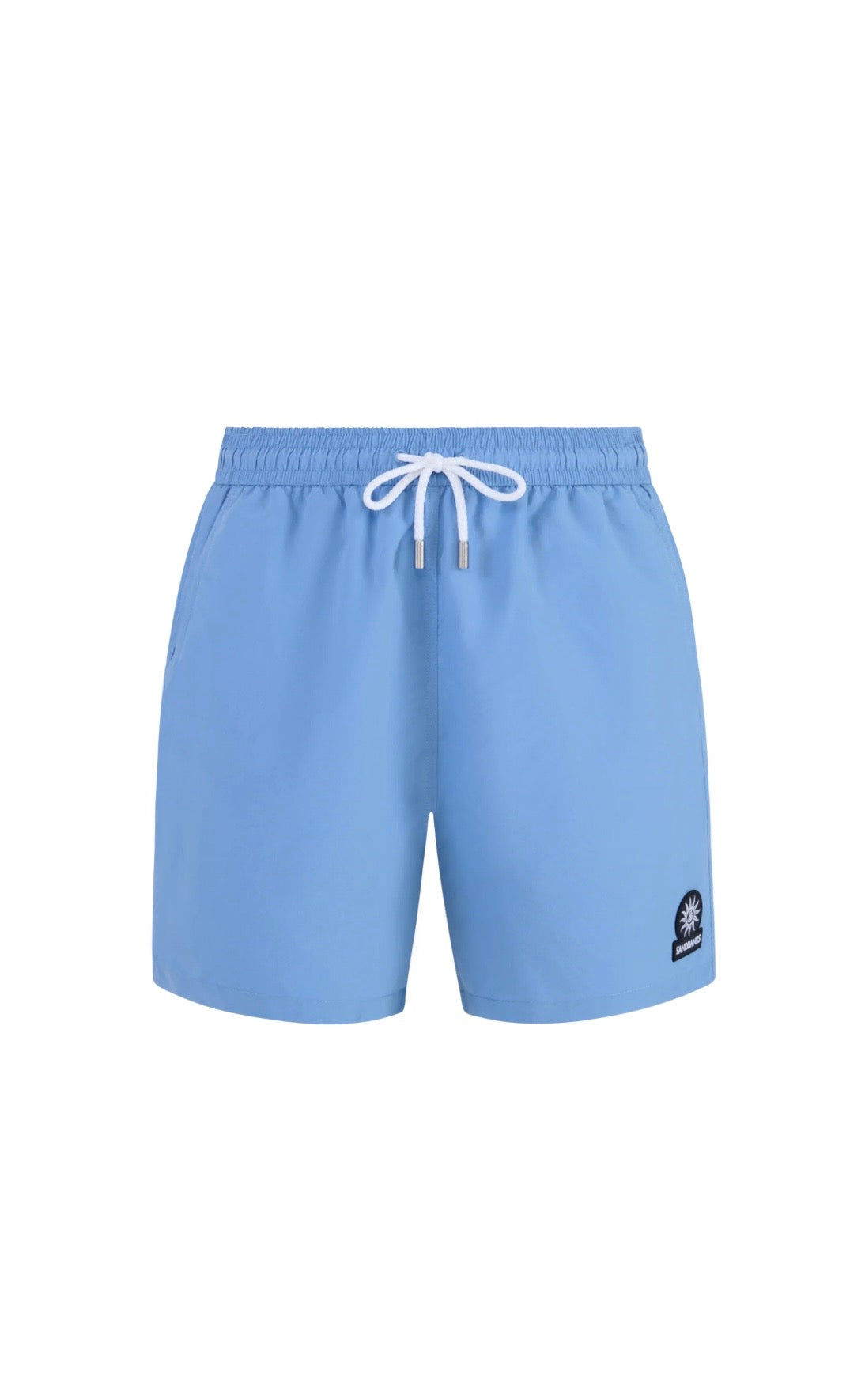 Sandbanks Badge Logo Swim Short -dusty blue