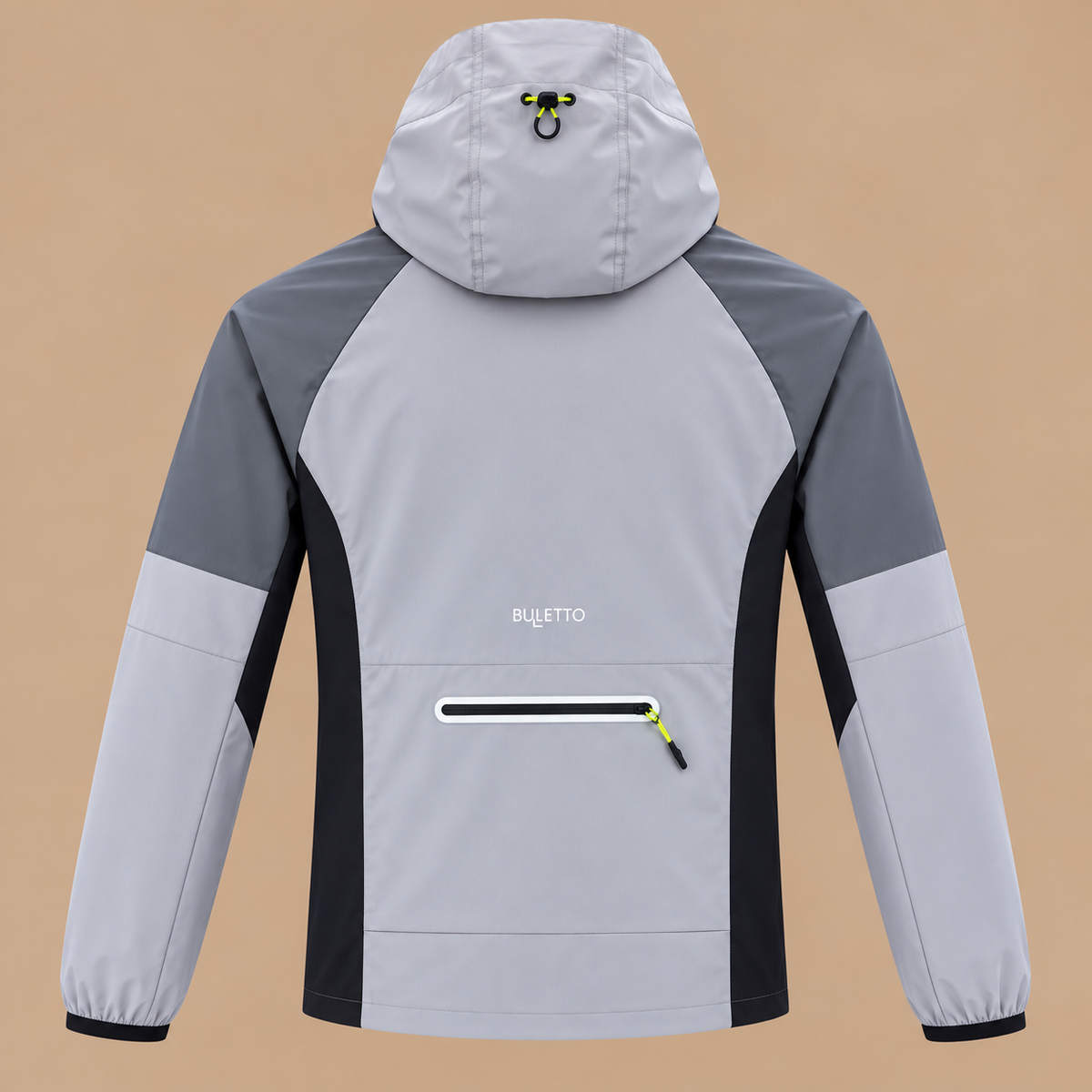 BULLETTO  Tri Windbreaker Jacket -  Grey