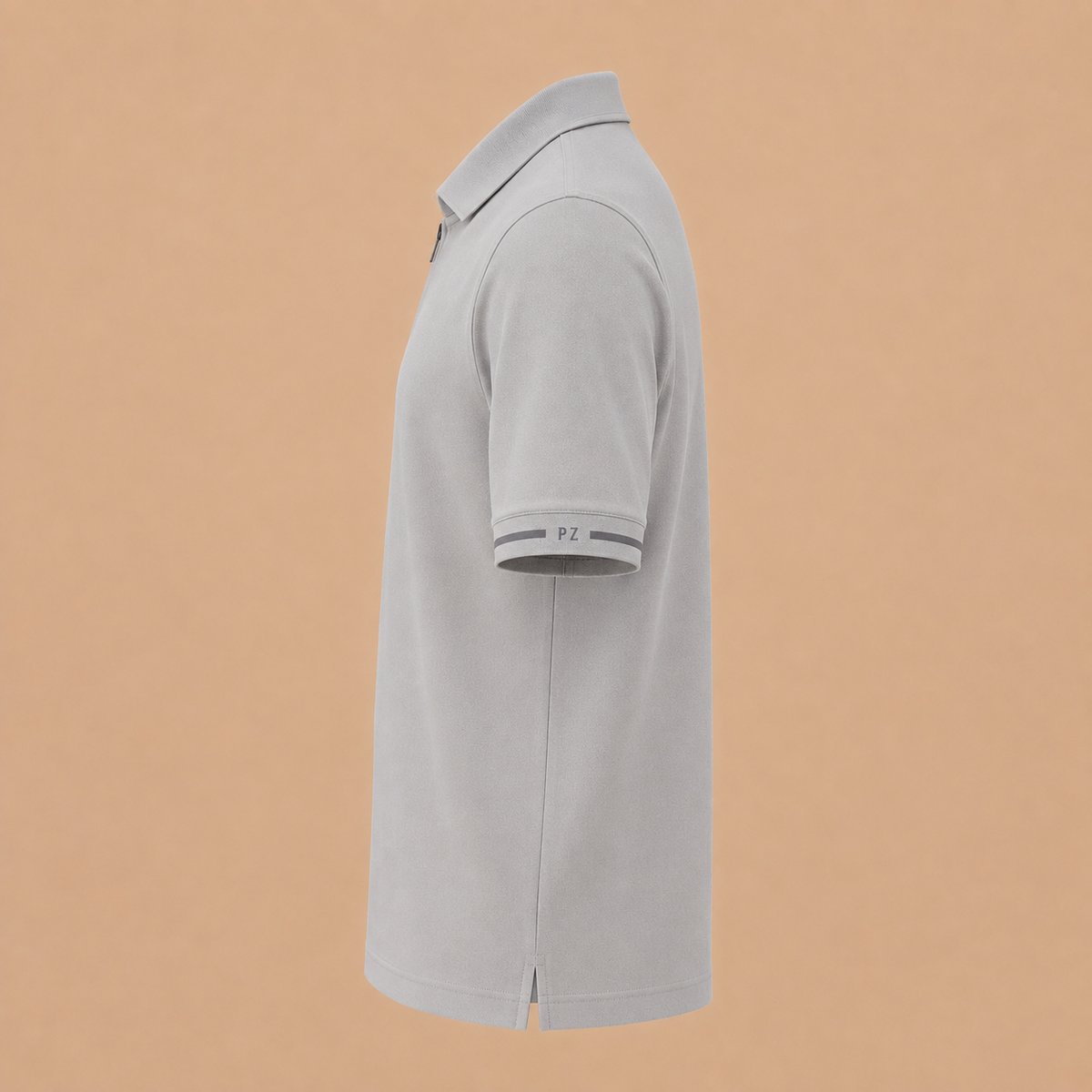 PAL ZILERI Short Sleeve Polo - Grey