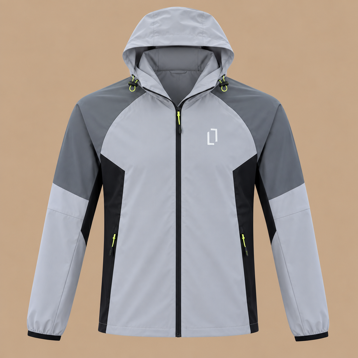BULLETTO  Tri Windbreaker Jacket -  Grey