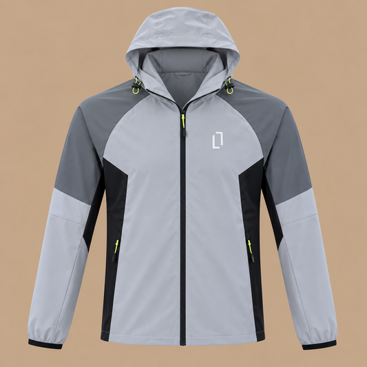 BULLETTO  Tri Windbreaker Jacket -  Grey