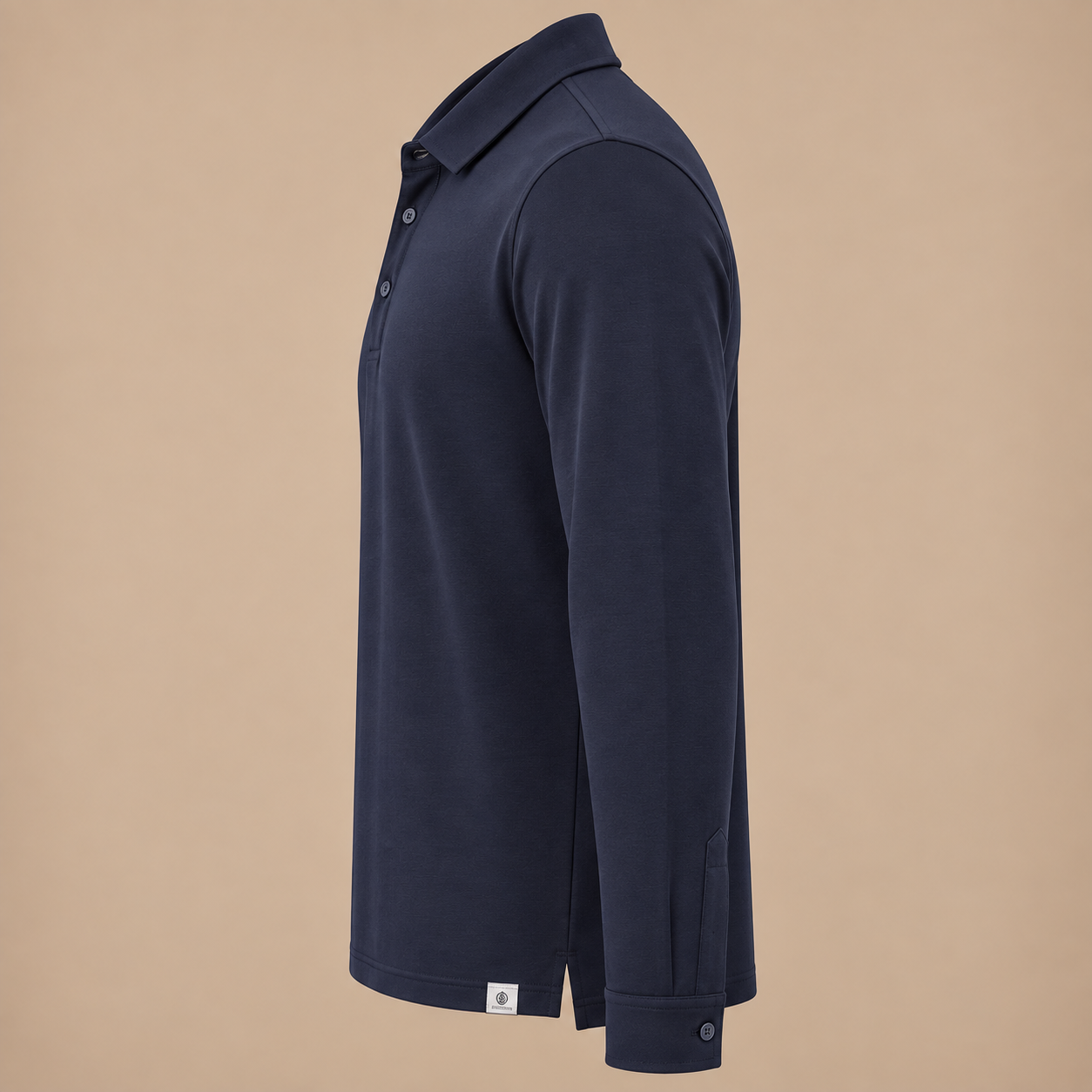 CAPOBIANCO Button Polo - Navy