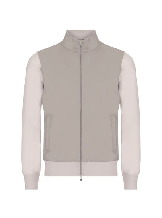 Gran Sasso Hybrid Full Zip Jacket - Light grey