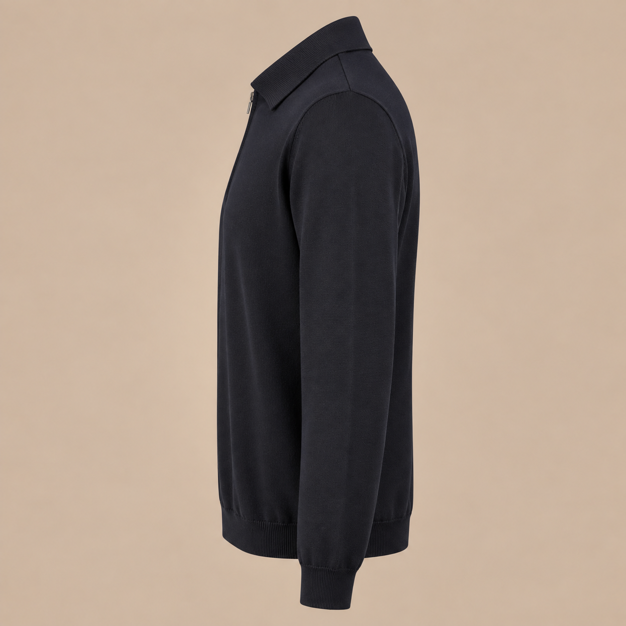 FILLIPPO DE LAURENTIS Zip Polo - Navy
