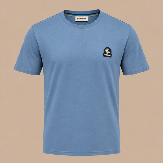 Sandbanks Badge Logo T - Sky
