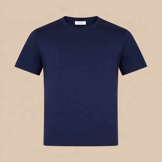 Gran Sasso Mercerized Cotton T - Navy
