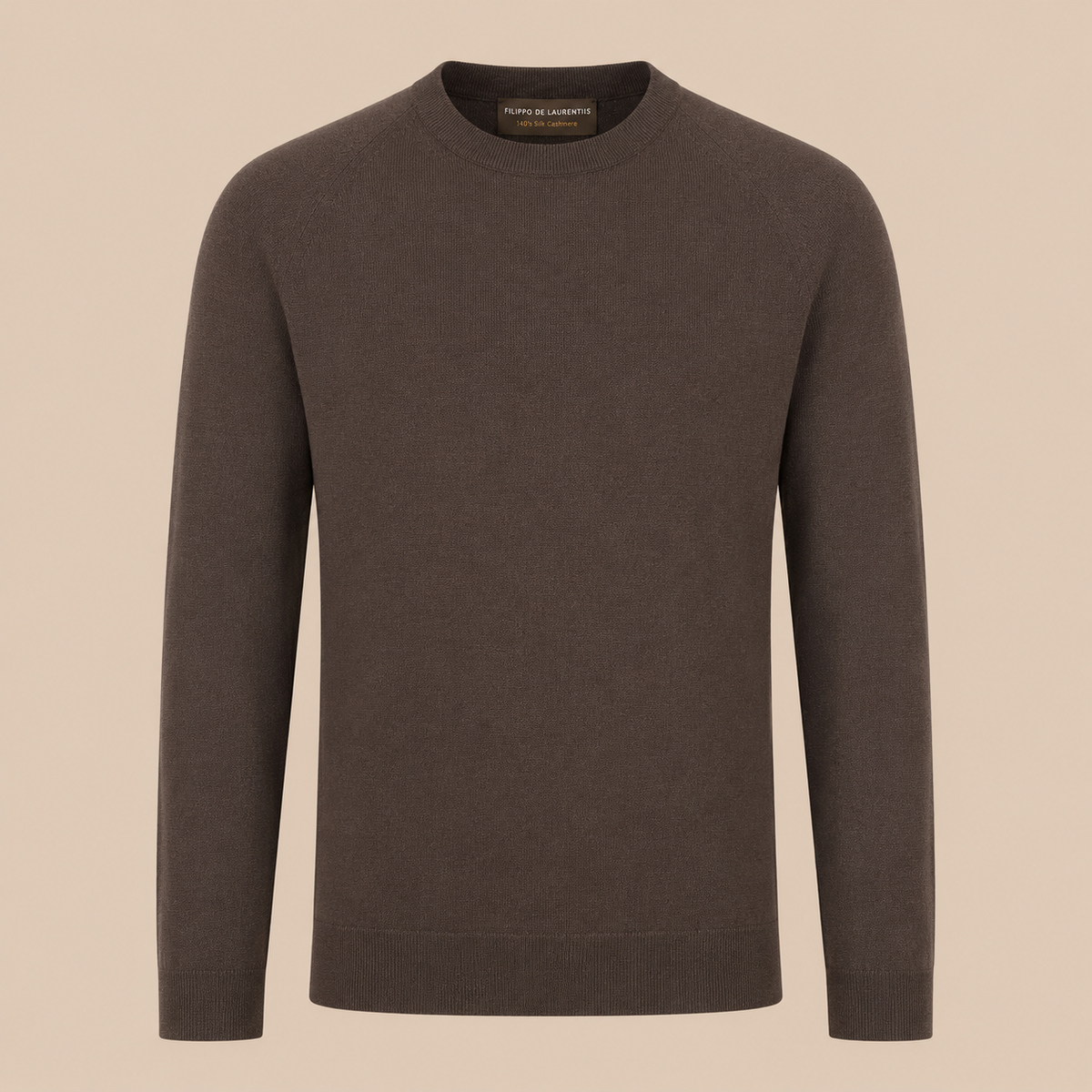 FILLIPPO DE LAURENTIIS CREW Knit Jumper - Brown