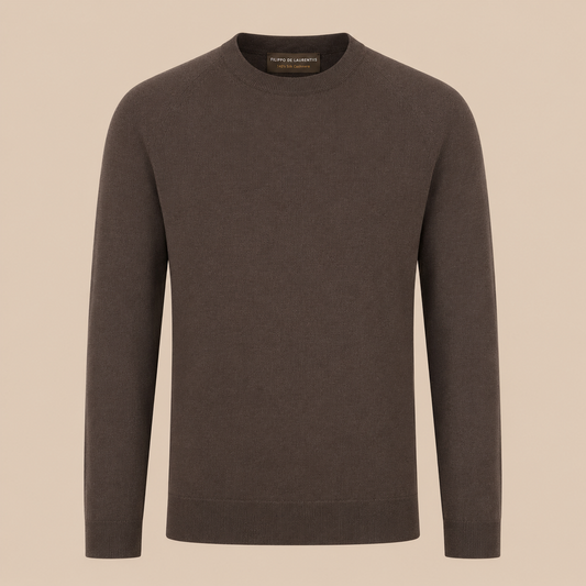FILLIPPO DE LAURENTIIS CREW Knit Jumper - Brown