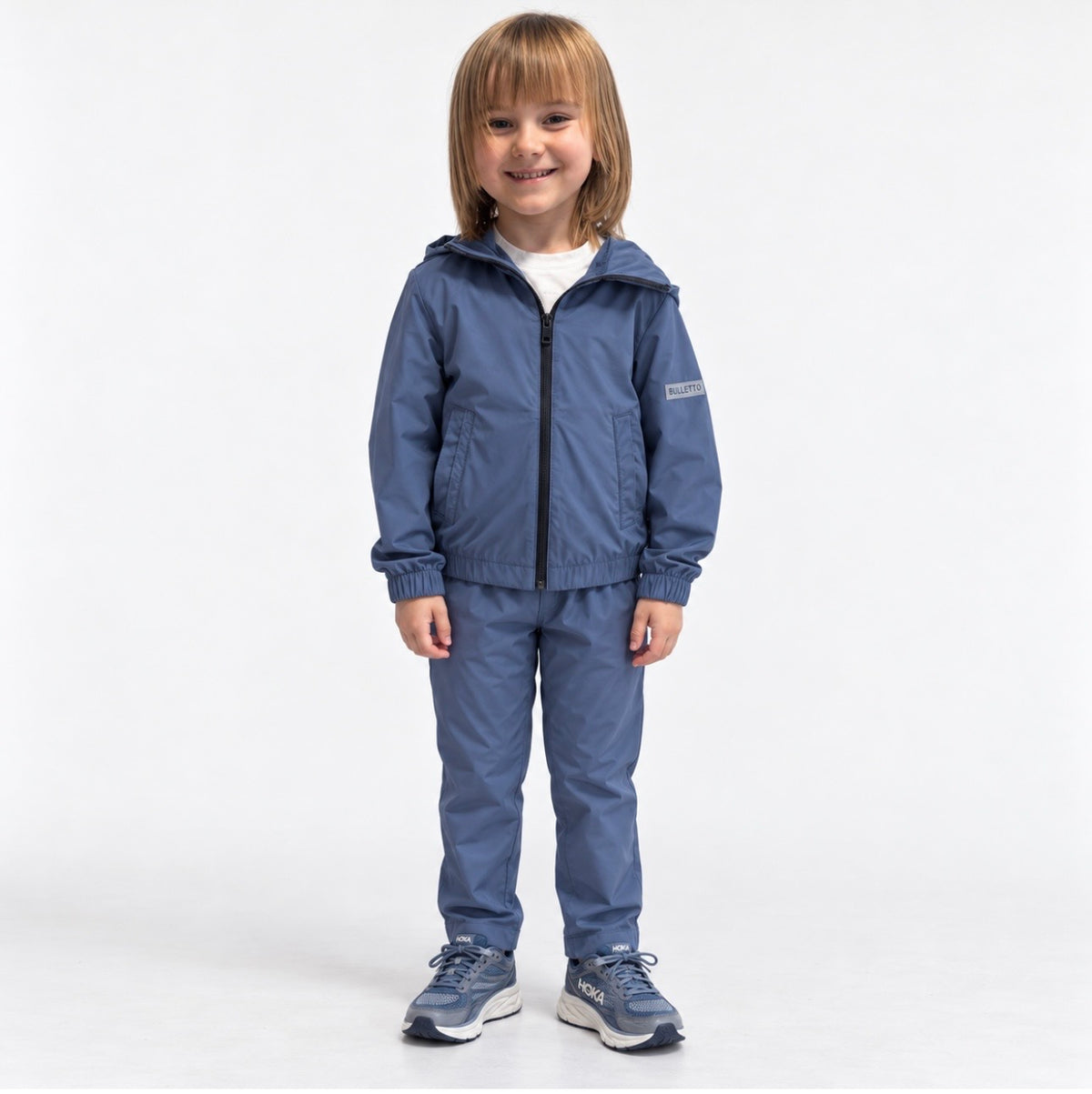 KIDS BULLETTO Flex Tracksuit - STEEL Blue.