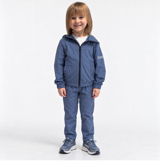 KIDS BULLETTO Flex Tracksuit - STEEL Blue.