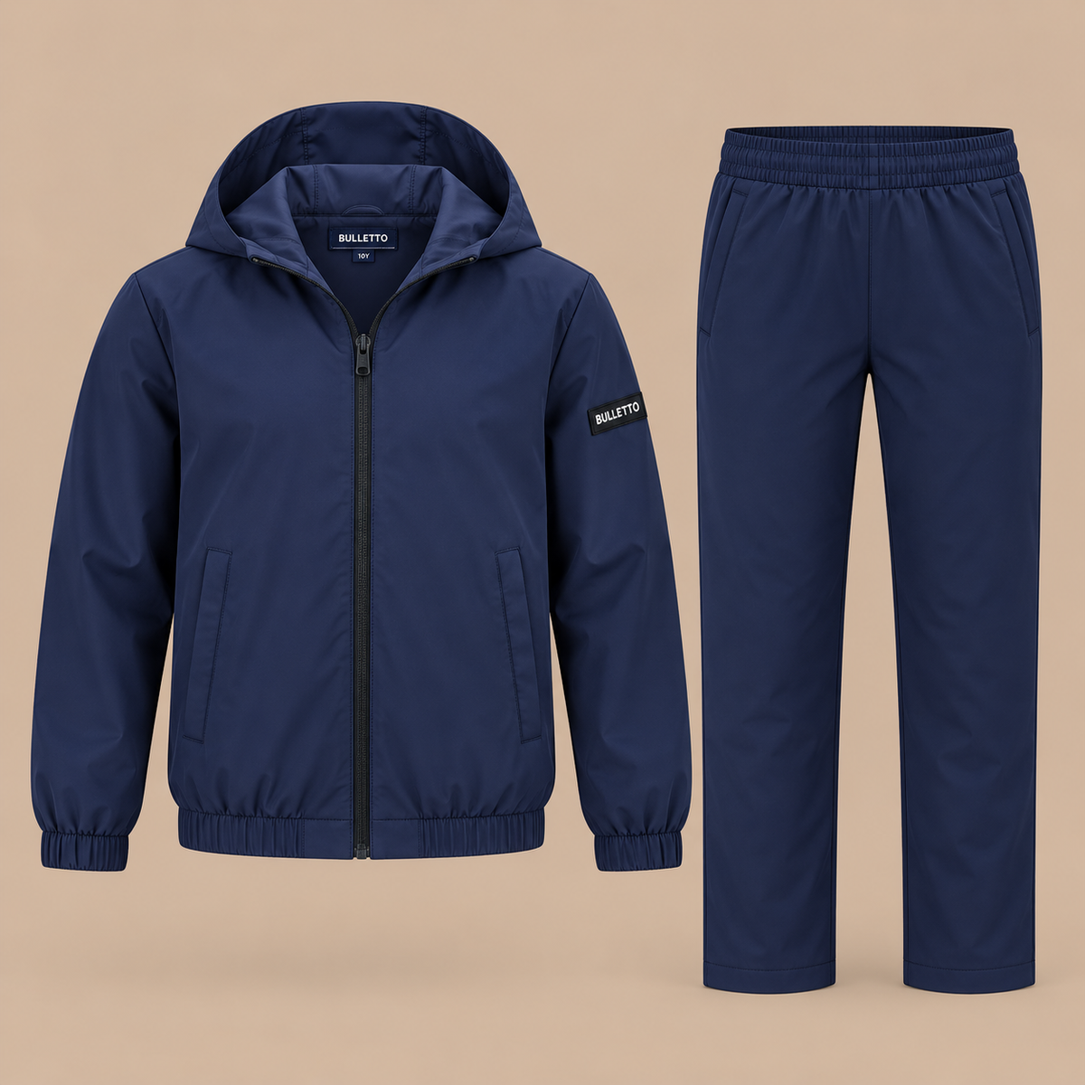KIDS BULLETTO Flex Tracksuit - Navy.