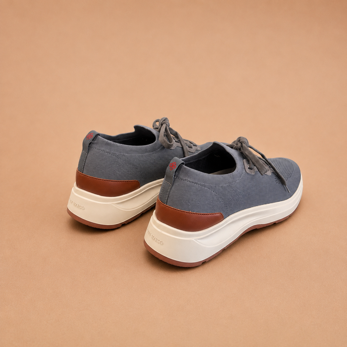 GRAN SASSO Grey Knit Sneaker