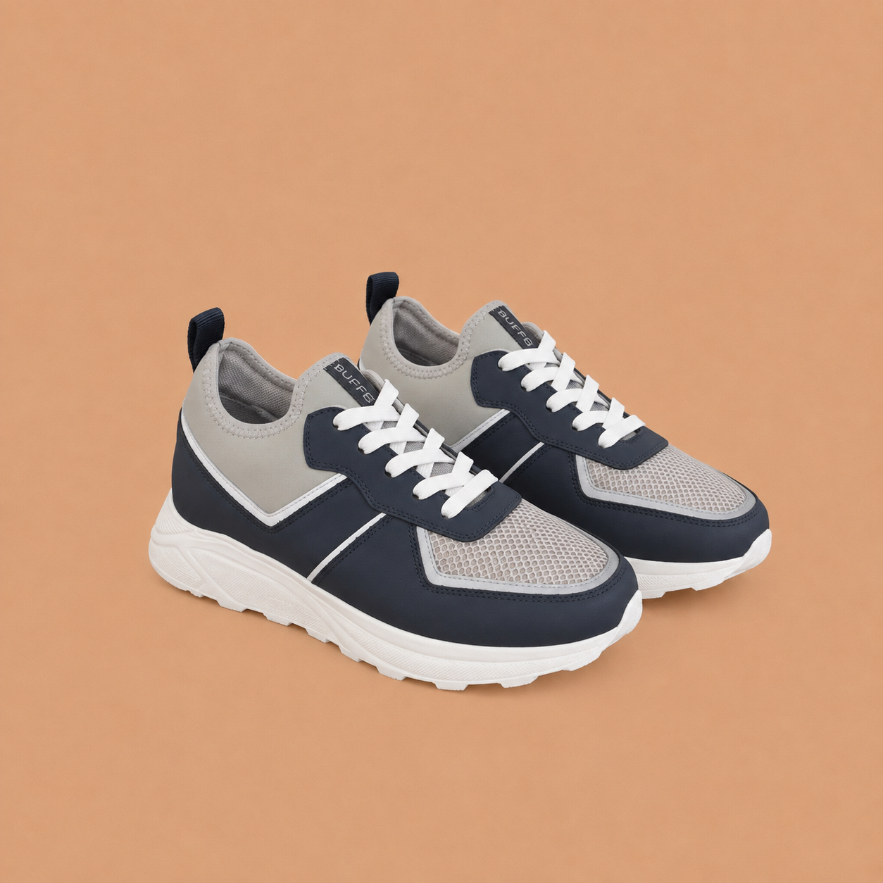 BULLETTO Navy - Grey Hybrid Mesh Runner