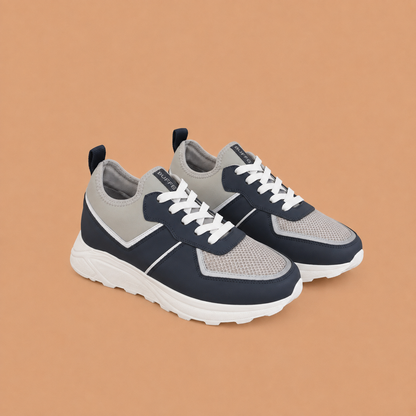 BULLETTO Navy - Grey Hybrid Mesh Runner
