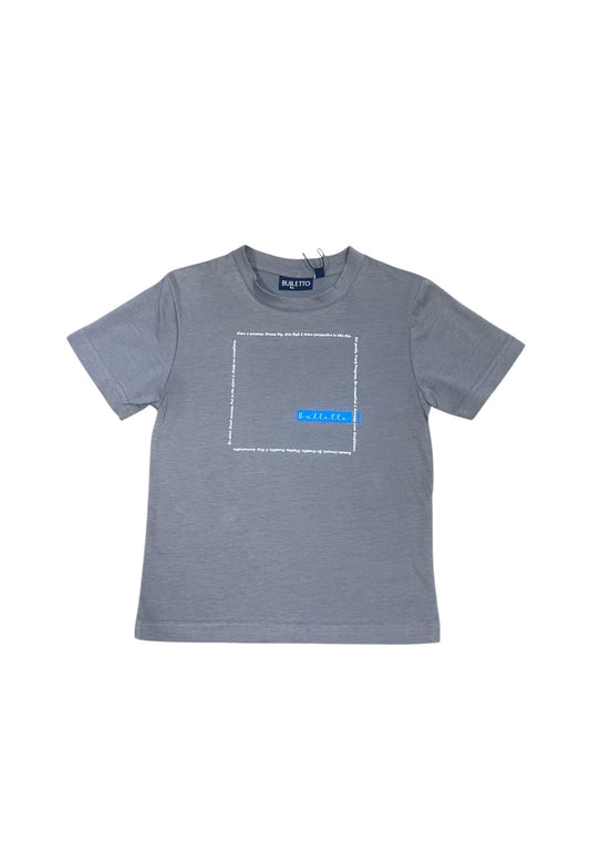Bulletto  kids life  tee grey.
