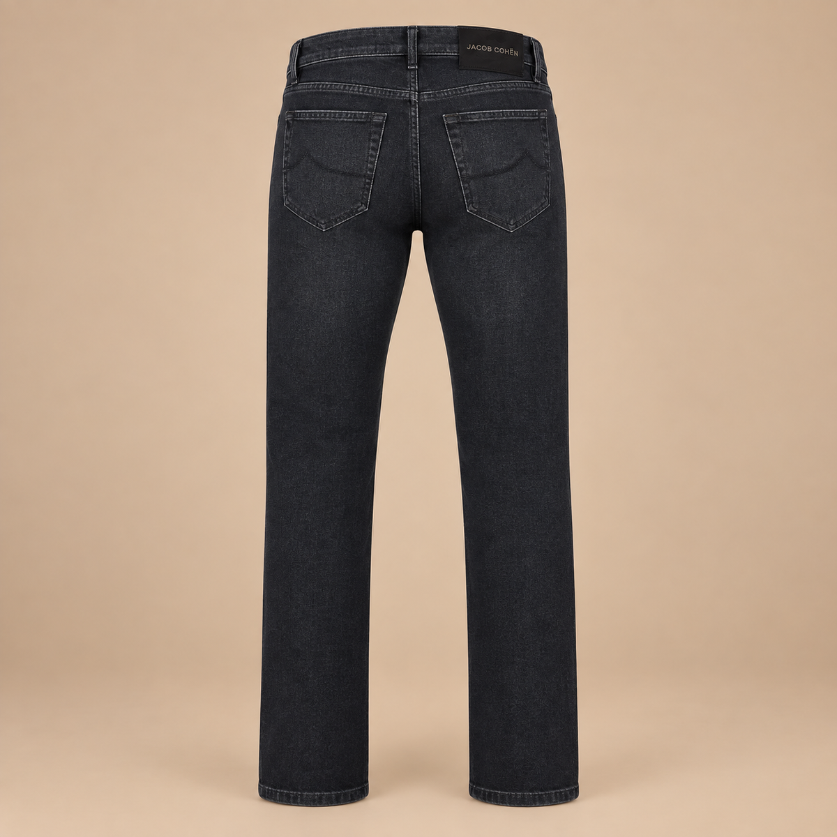 JACOB COHEN EDUARD Horse Hair Badge 5 Pocket Jeans - Grey.