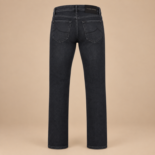 JACOB COHEN EDUARD Horse Hair Badge 5 Pocket Jeans - Grey.