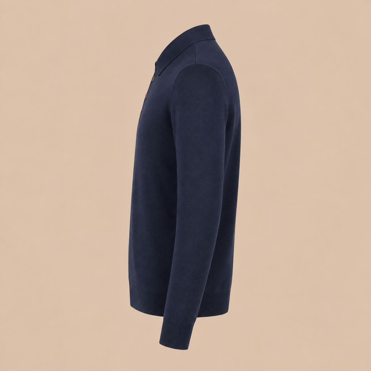 PAL ZILERI  Silk Knit Polo - Navy