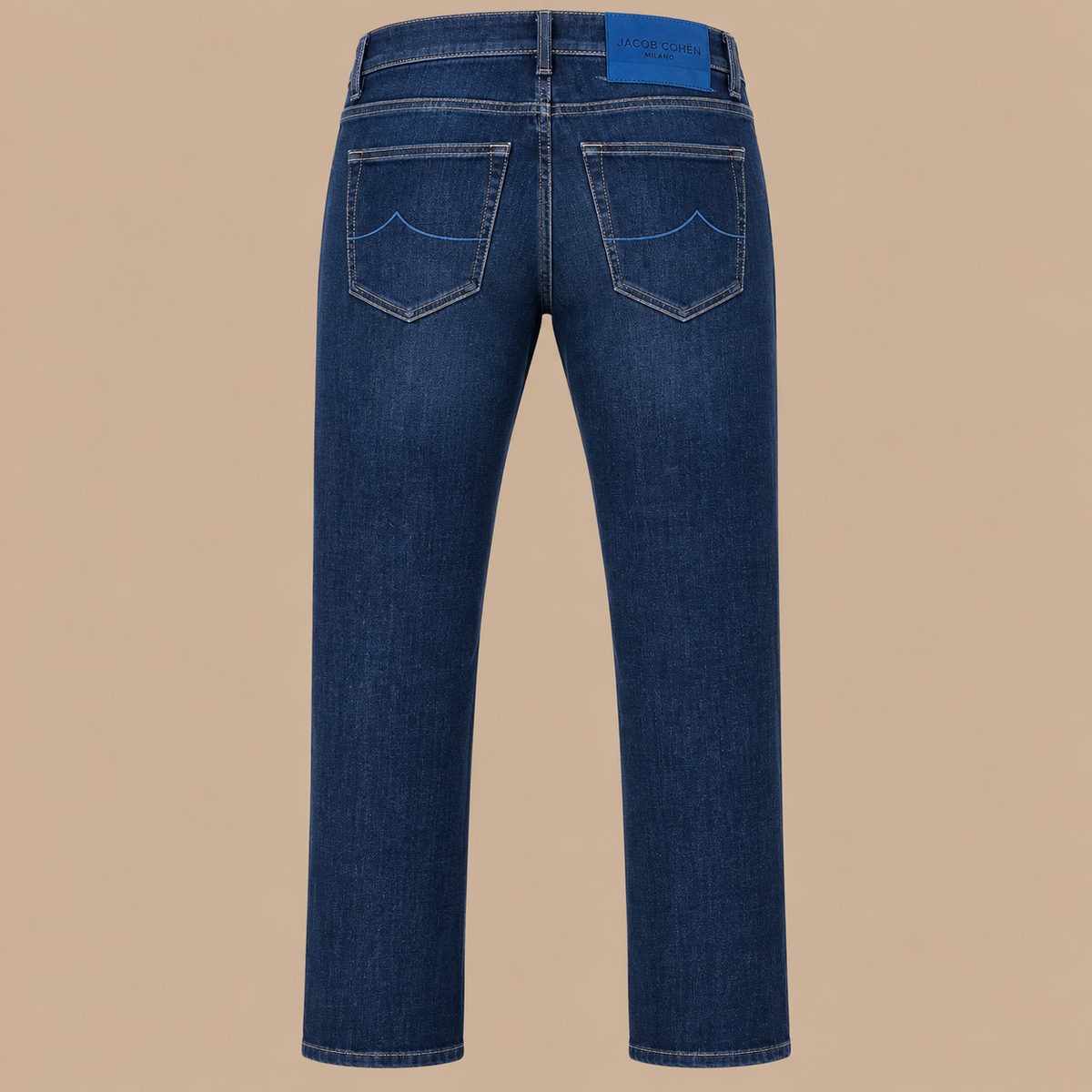 JACOB COHEN BARD  Horse Hair Badge 5 Pocket Jeans - Blue