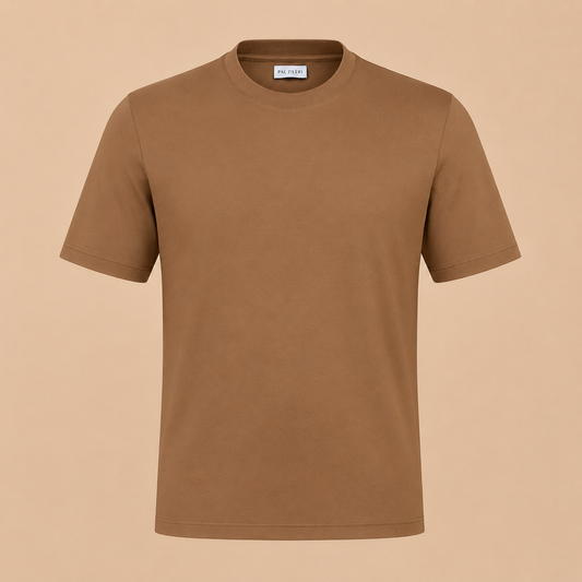 PAL ZILERI Mercerized Tee -Tobacco