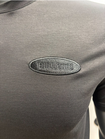 Bulletto embroided logo tee black