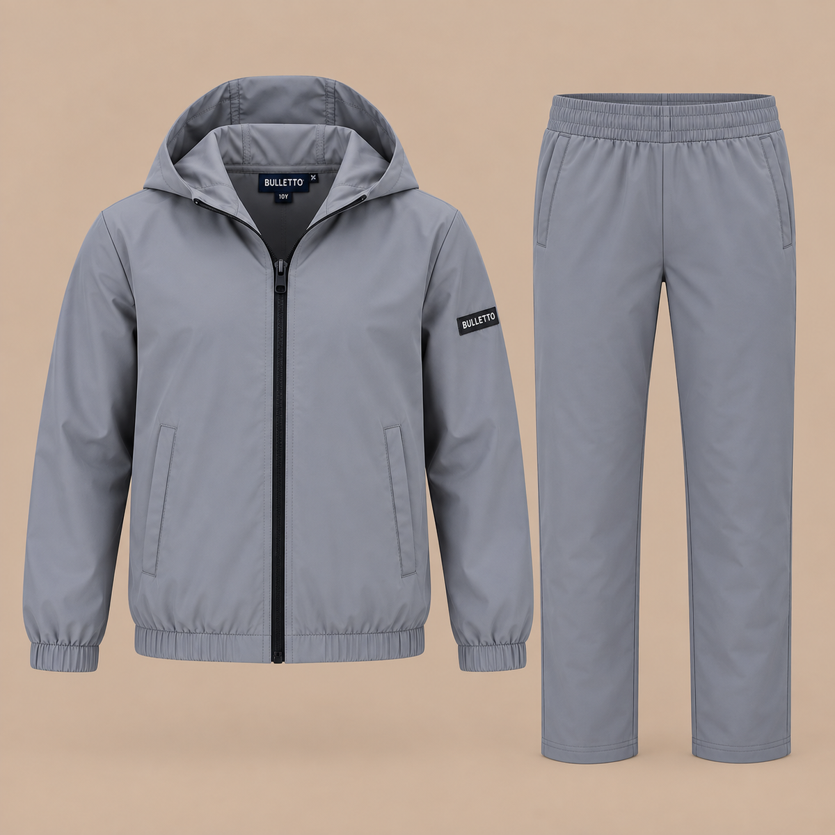 KIDS BULLETTO Flex Tracksuit - Grey.
