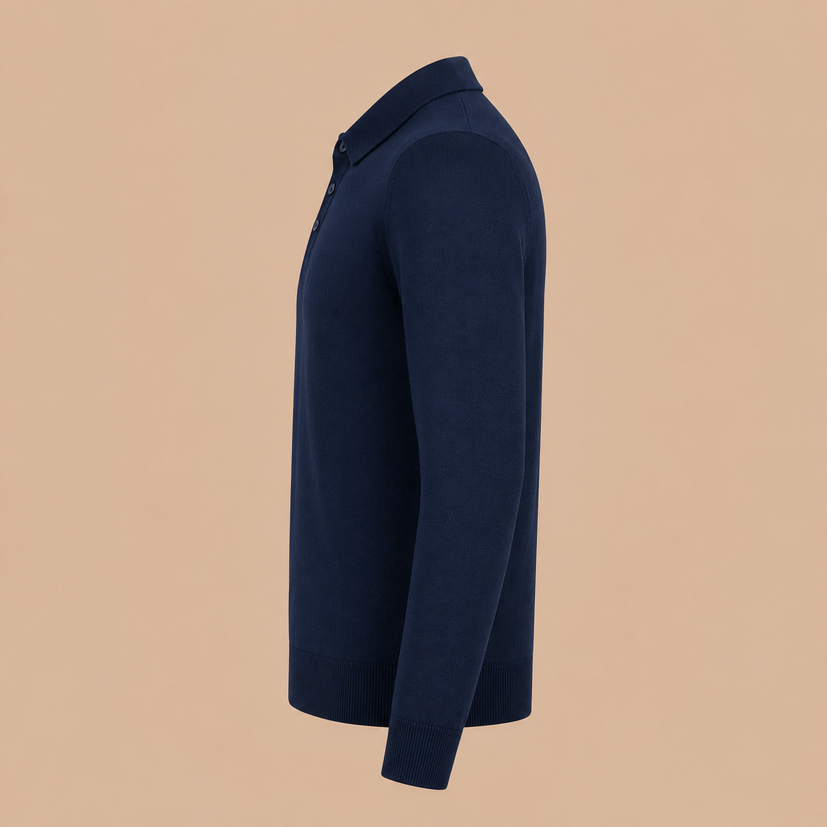 Gran Sasso 3 Button Merino Knitwear - Navy