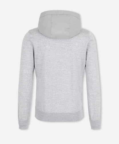 Gran Sasso Hybrid Full Zip Hooded Jacket stone / grey