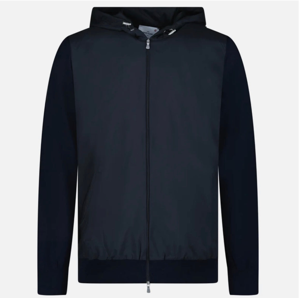Gran Sasso Hybrid Full Zip Hooded Jacket navy / black