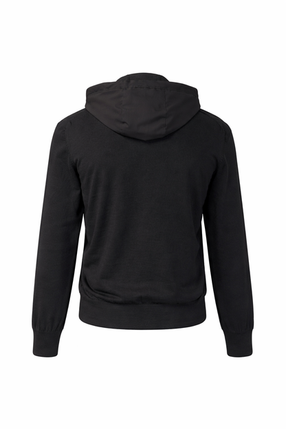 Gran Sasso Hybrid Full Zip Hooded Jacket black
